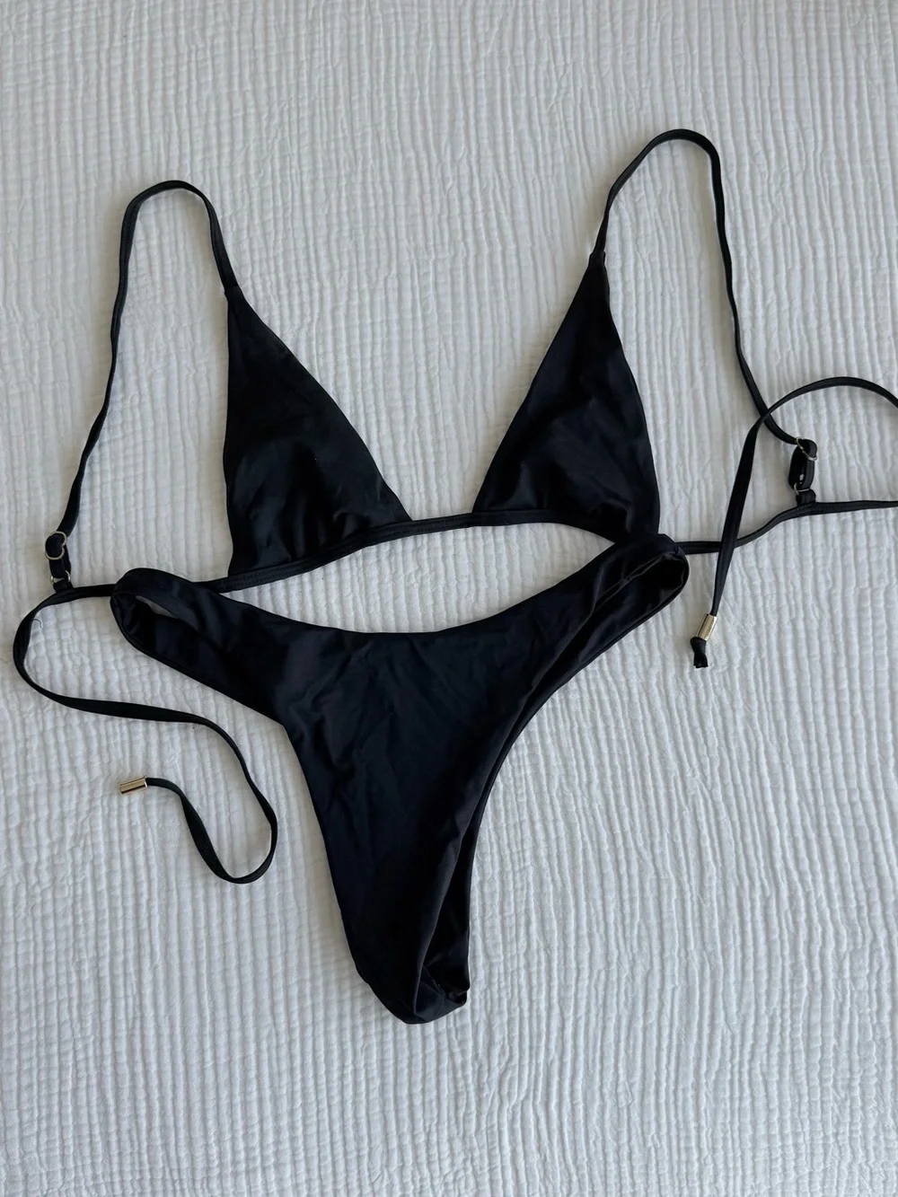 Monday Swimwear - Black Barbados top & Byron bottom